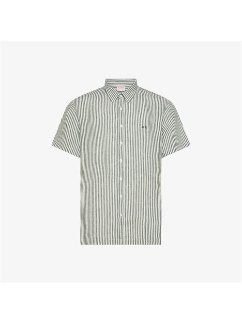 shirt linen stripe s/s SUN 68 | S361113701